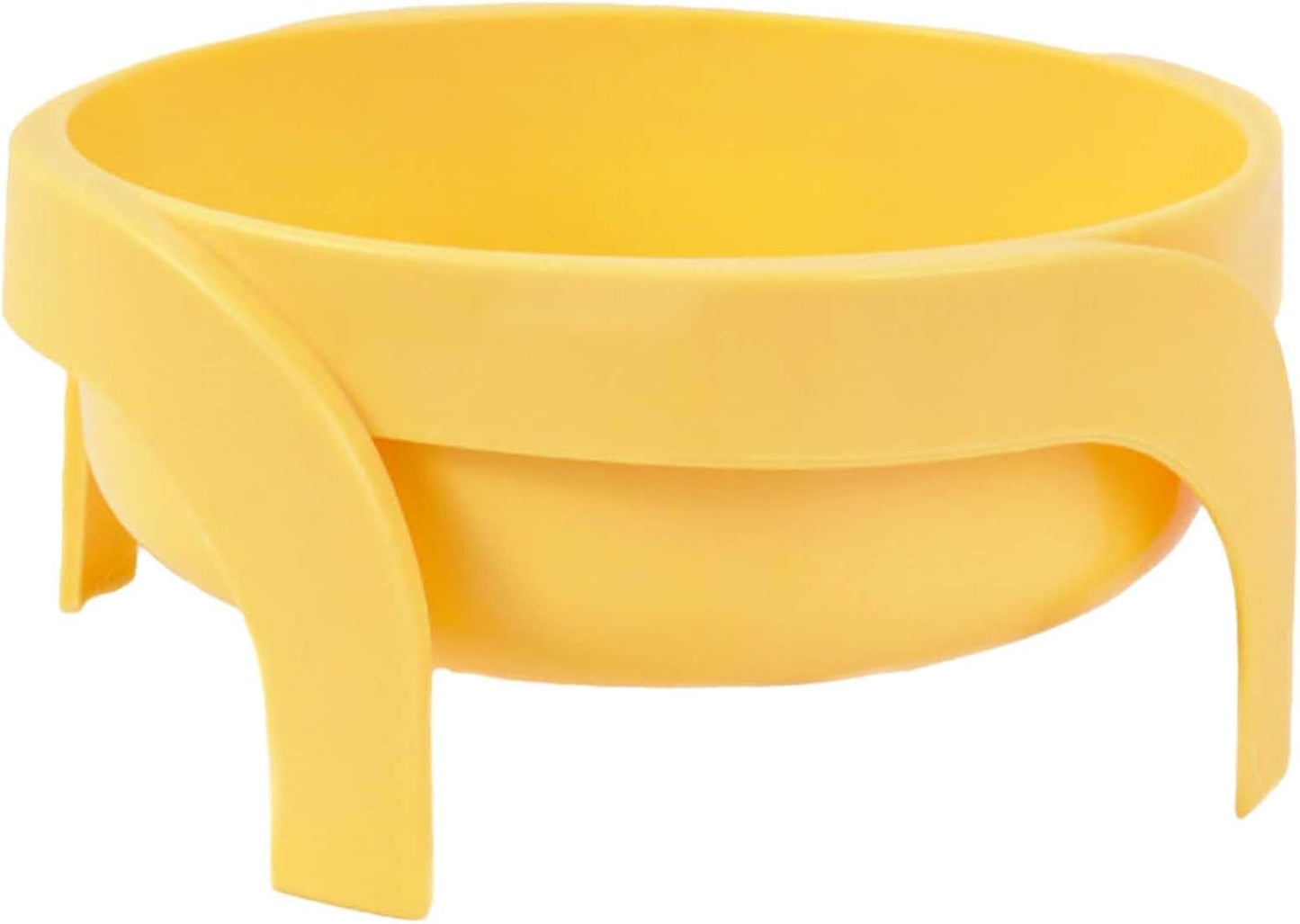 Elevated Pet Bowl Stand with Windmill Design, Large Capacity Food and Water Container, Durable Drinking Bowl Holder for Dogs and Cats (Yellow, One Size)