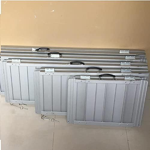 Aluminum Dog Ramp for Cars - Folding Threshold Ramp for Wheelchair Access, Indoor/Outdoor Use, Heavy Duty, Non-Slip Surface, Portable Pet Ramp