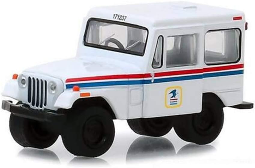 Greenlight 1971 Jeep DJ-5 White United States Postal Service (USPS) Hobby Exclusive 1/64 Diecast Model Car