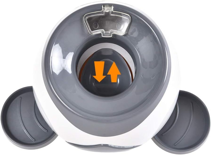 hejhncii Dog Slow Feeder Treat Dispenser Toy Interactive Puzzle Ball Toy for Indoor Outdoor Dogs with Removable Plates Spoon Toys