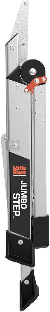 Little Giant Ladders, Jumbo Step, 2-Step, 2 foot, Step Stool, Aluminum, Type 1AA, 375 lbs weight rating, (11902), Silver