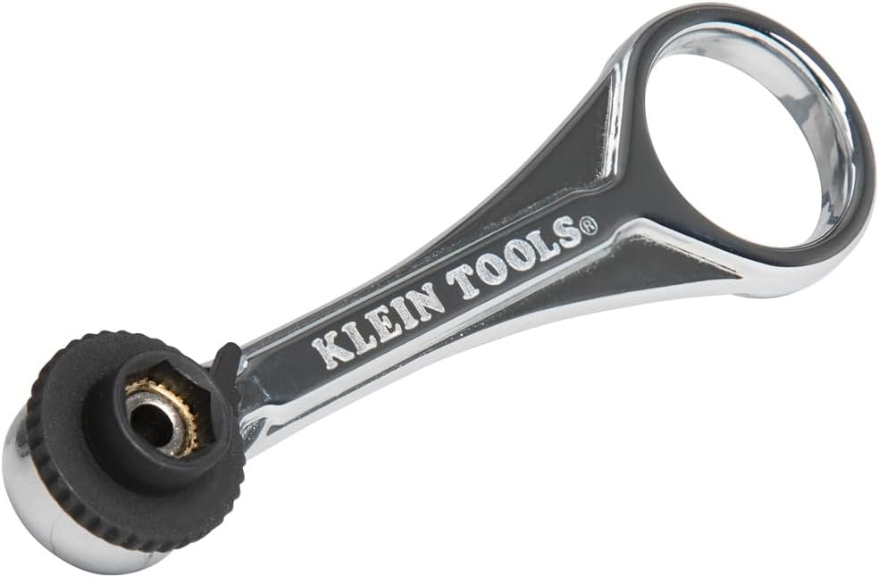 Klein Tools 65200 Ratchet Set, 5-Piece Mini Ratchet Set with Phillips, Slotted, and Adapter for Other Socket Sizes, For Tight Spaces