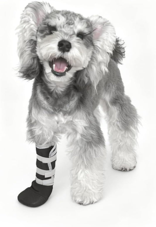 2 pcs Dog Paw Wound Recovery Boot, Lick-Proof Protection, Non-Slip Pet Shoe with 3 Strengthen Self-Adhesive Strap, Soft Protector for Medium to Large Dogs (XL)