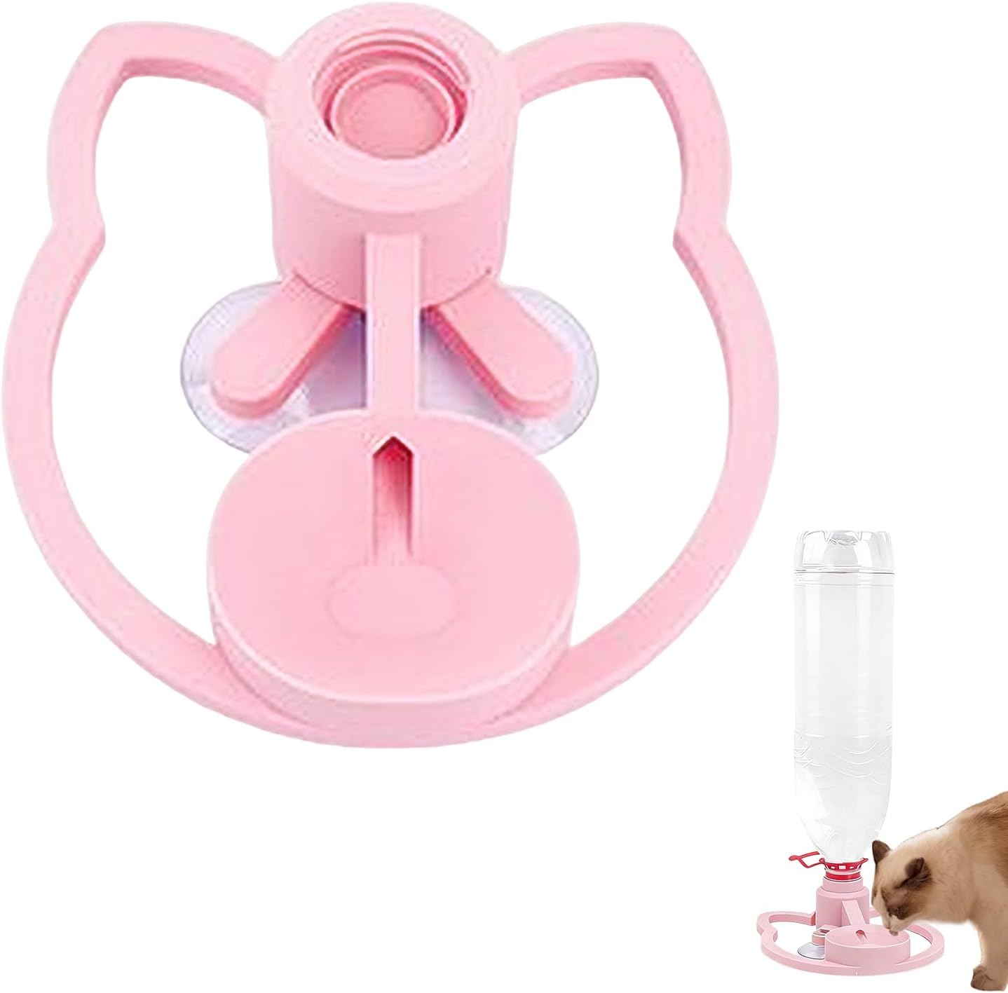 Cat Feeder Stand - Anti-Tipping Automatic Rack,Kitten Water Bottle Basin Stand - for Puppy Kitten Small Medium Large Breed Balcony Home Travel Indoor Outdoor