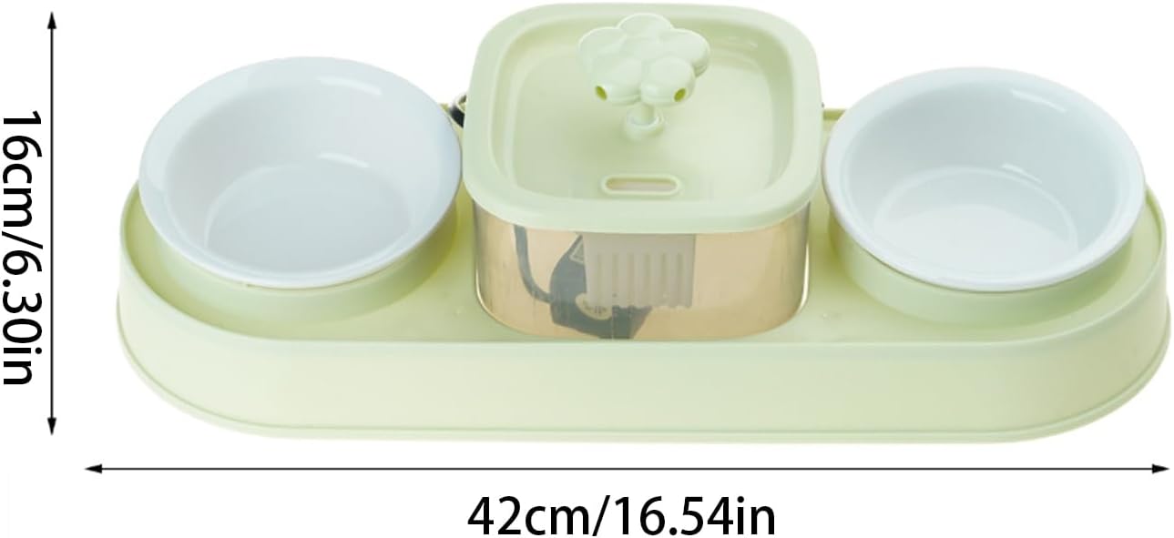 Elevating Cats Bowl Automatic Water Fountain Food AntiVomiting Dog Feeding Food Container for Small Dog Cats Automatic Pet Feeders