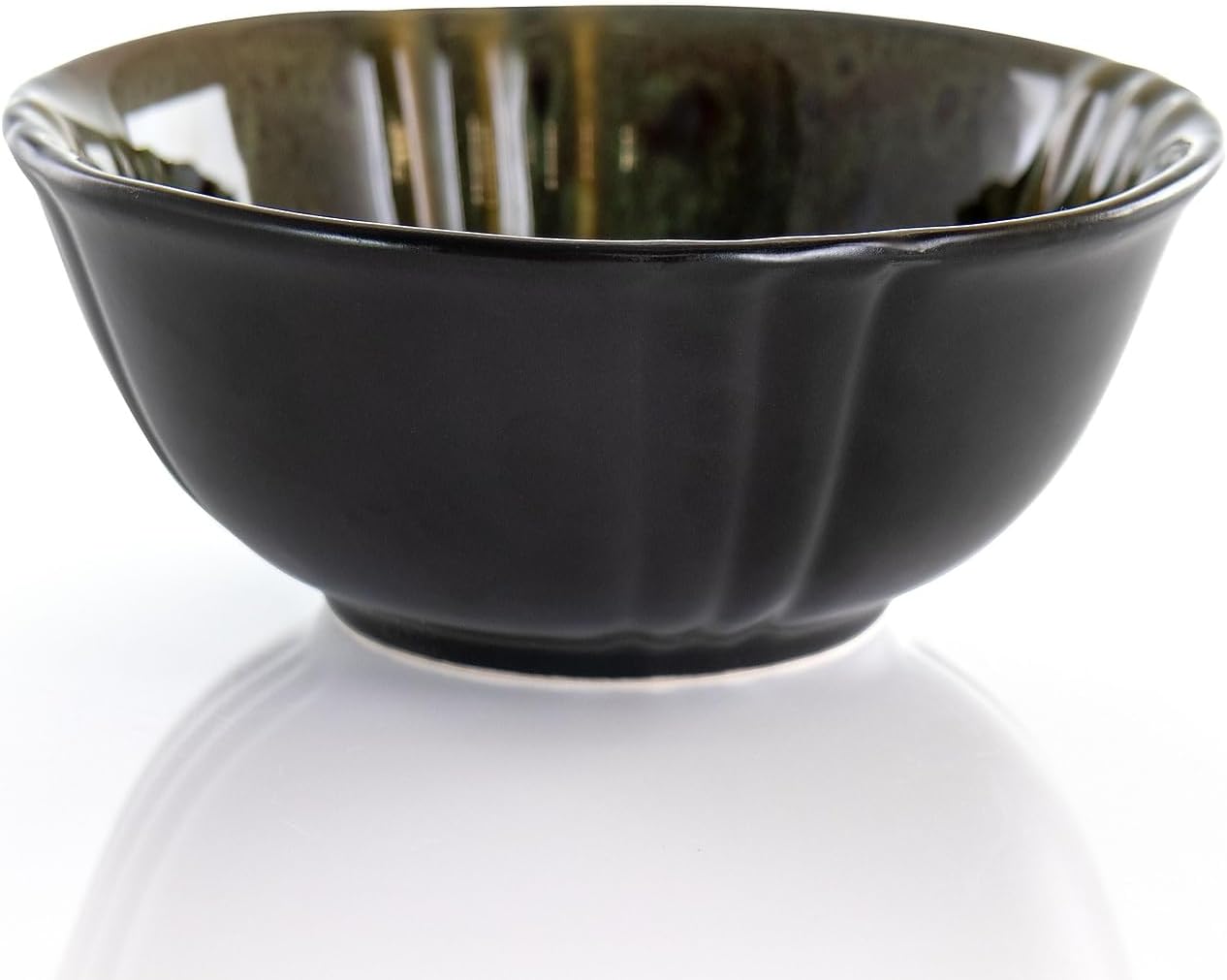 Elama Stoneware Round Oval Dinnerware Dish Set, Jade Green