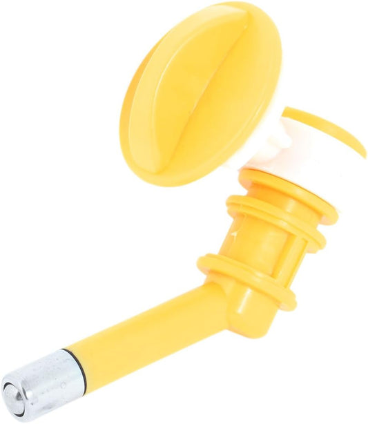 Plastic Pet Feed Kit Water Fountain Bottle Head Yellow Beige (id: 001 cc3 38e 03c d13