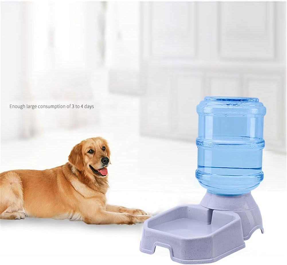 Pet Cats Automatic Feeders Large Capacity Cats Water Fountain Plastic Dog Water Bottle Feeding Bowls Water Dispenser for Cats (Gray)