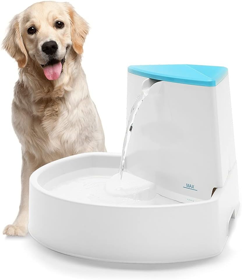 Automatic Cats Fountain Drinking Feeder 2.5L Pet Fountain Automatic Water Dispenser for Dogs and Cats Healthy and Hygienic (Blue)