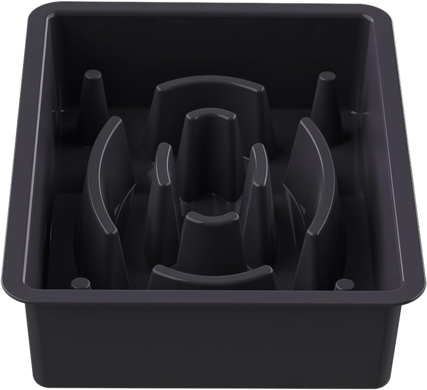 Decflow 1PCS Slow Feeder Dog Food Bowls for Medium Large Dogs, Black