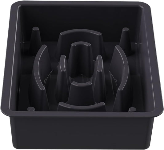 Decflow 1PCS Slow Feeder Dog Food Bowls for Medium Large Dogs, Black