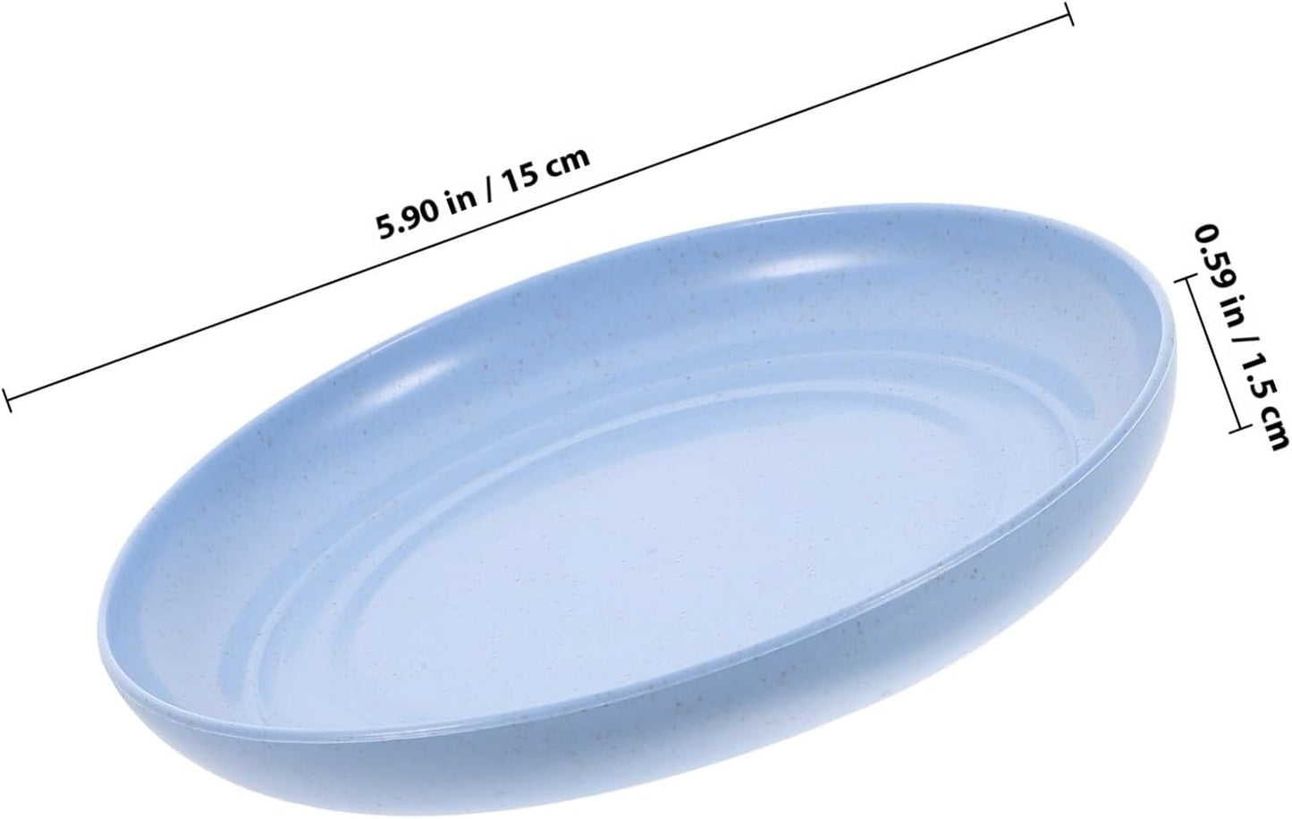 Milisten 6pcs Kitten Food Bowls Shallow Wide Cat Feeding Dishes Whisker-Friendly Plastic Bowls for Small and Short-Legged Cats Indoor Wet and Dry Food Plates
