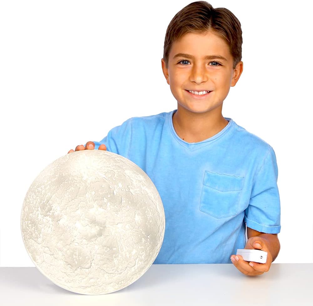 Uncle Milton Moon in My Room - 12 Light-Up Lunar Phases, Remote Control or Automatic, STEM Toy, Great Gift for Boys & Girls Ages 6+