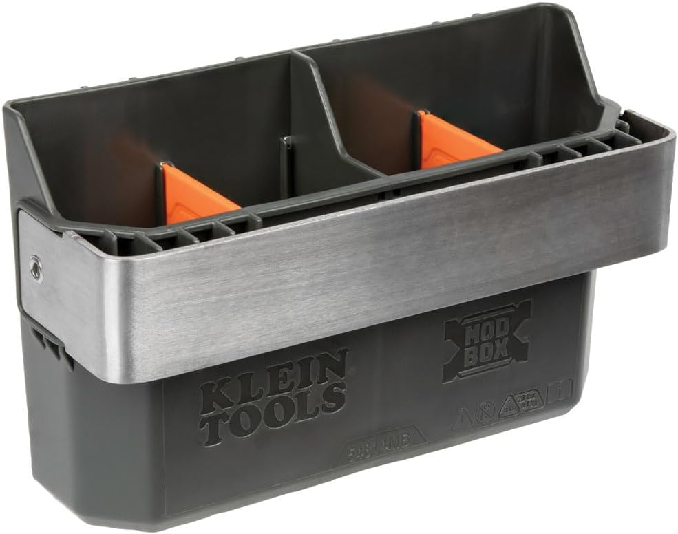 Klein Tools 54814MB MODbox Tool Carrier, Modular Tool Storage System Side Mounting Accessory, Easy One-Handed Attachment and Slim Profile
