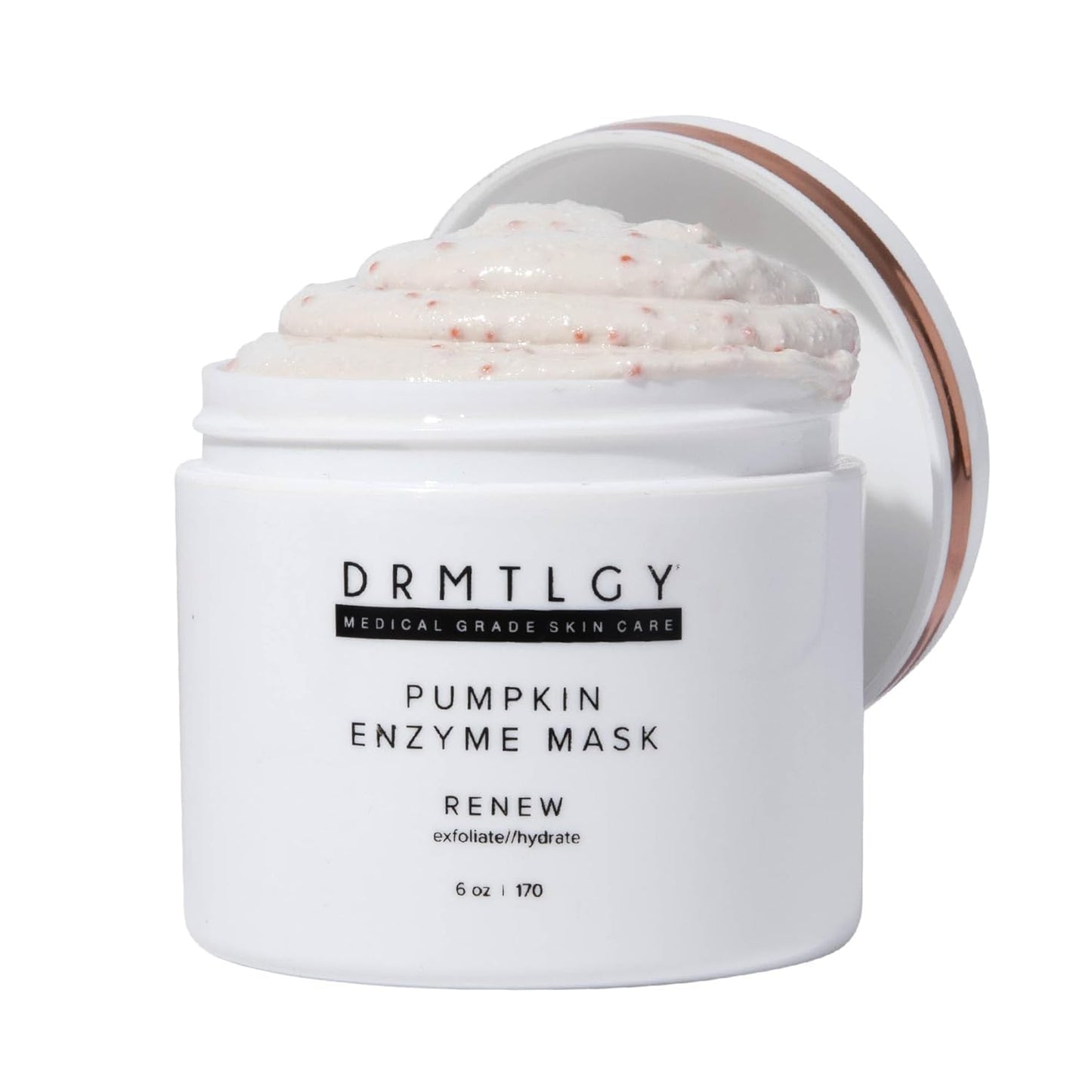 DRMTLGY Pumpkin Enzyme Face Mask with Jojoba Beads. Gentle Exfoliating Pumpkin Facial Mask for Dullness, Uneven Skin Tone, Fine Lines and Wrinkles. 5.5 oz