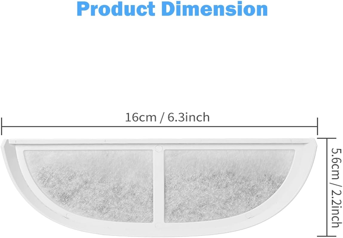 8 Packs Replacement Pet Water Fountain Filter Compatible with eufy Pet Water Fountain for Dogs and Cats