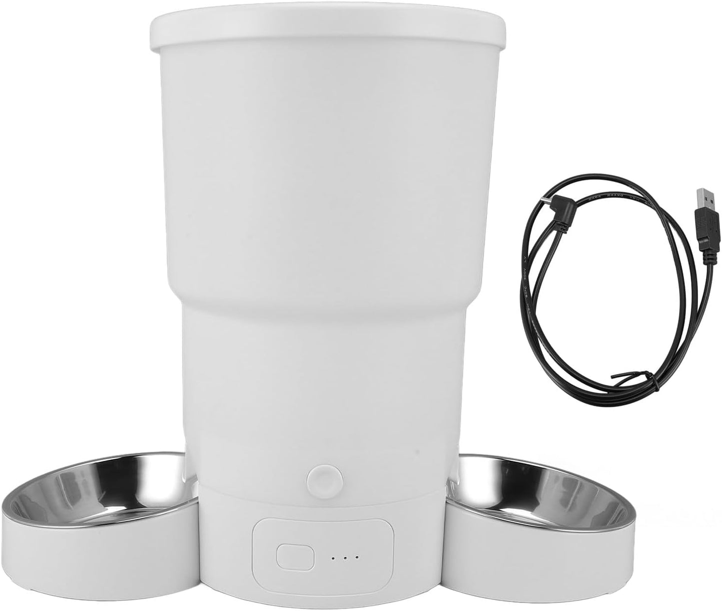 Smart Pet Feeder, Cat Dry Food Dispenser, 5L Capacity Timed Automatic Cat Feeder Pet Food Dispenser with Stainless Steel Bowl & Remote Control and Dogs