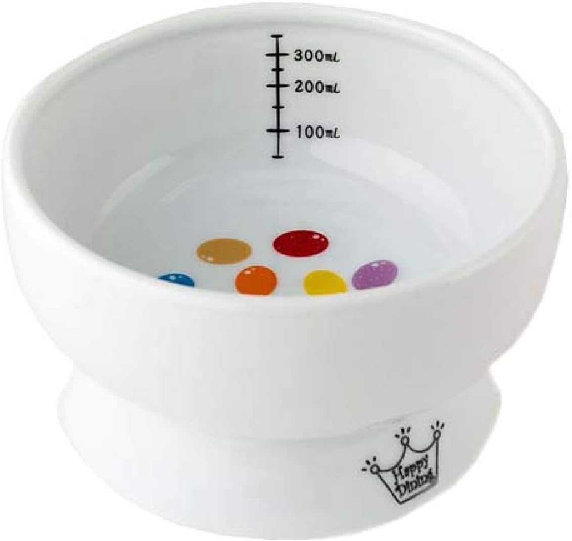 Necoichi Elevated Cat Water Bowl – Ceramic Raised Cat Bowl, Prevents Neck & Whisker Fatigue – Dishwasher & Microwave Safe – Pet Water Bowl for Cats (Jelly Bean, Regular)