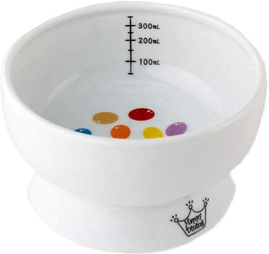 Necoichi Elevated Cat Water Bowl – Ceramic Raised Cat Bowl, Prevents Neck & Whisker Fatigue – Dishwasher & Microwave Safe – Pet Water Bowl for Cats (Jelly Bean, Regular)