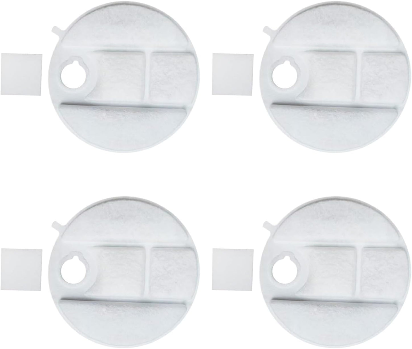 4 Pack Replacement for Pet Fountain Unique Round Double Filtration Double Filtration Replacement Automatic Pet Fountain