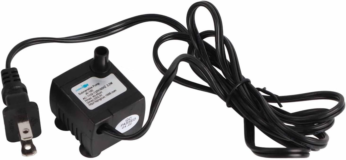 Pet Fountain Pump Replacement -Knob Design, Compatible with Many Types for Freshwater and Saltwater, Cat Water Dispenser Pump