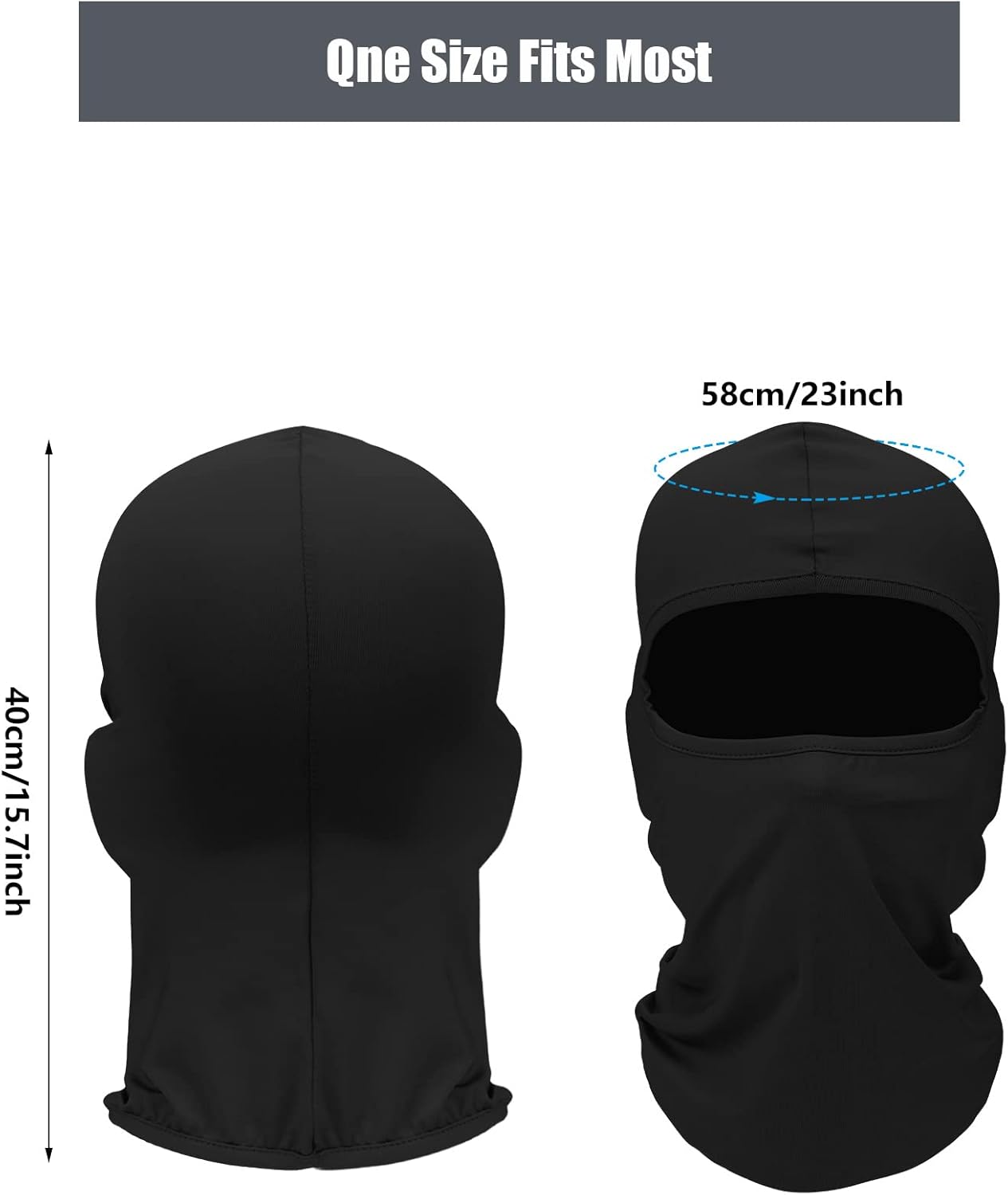 SATINIOR 6 Pcs Ski Mask Cover Balaclava Full Face Mask Summer Face Cover UV Windproof Balaclava for Men Women Outdoor Sports