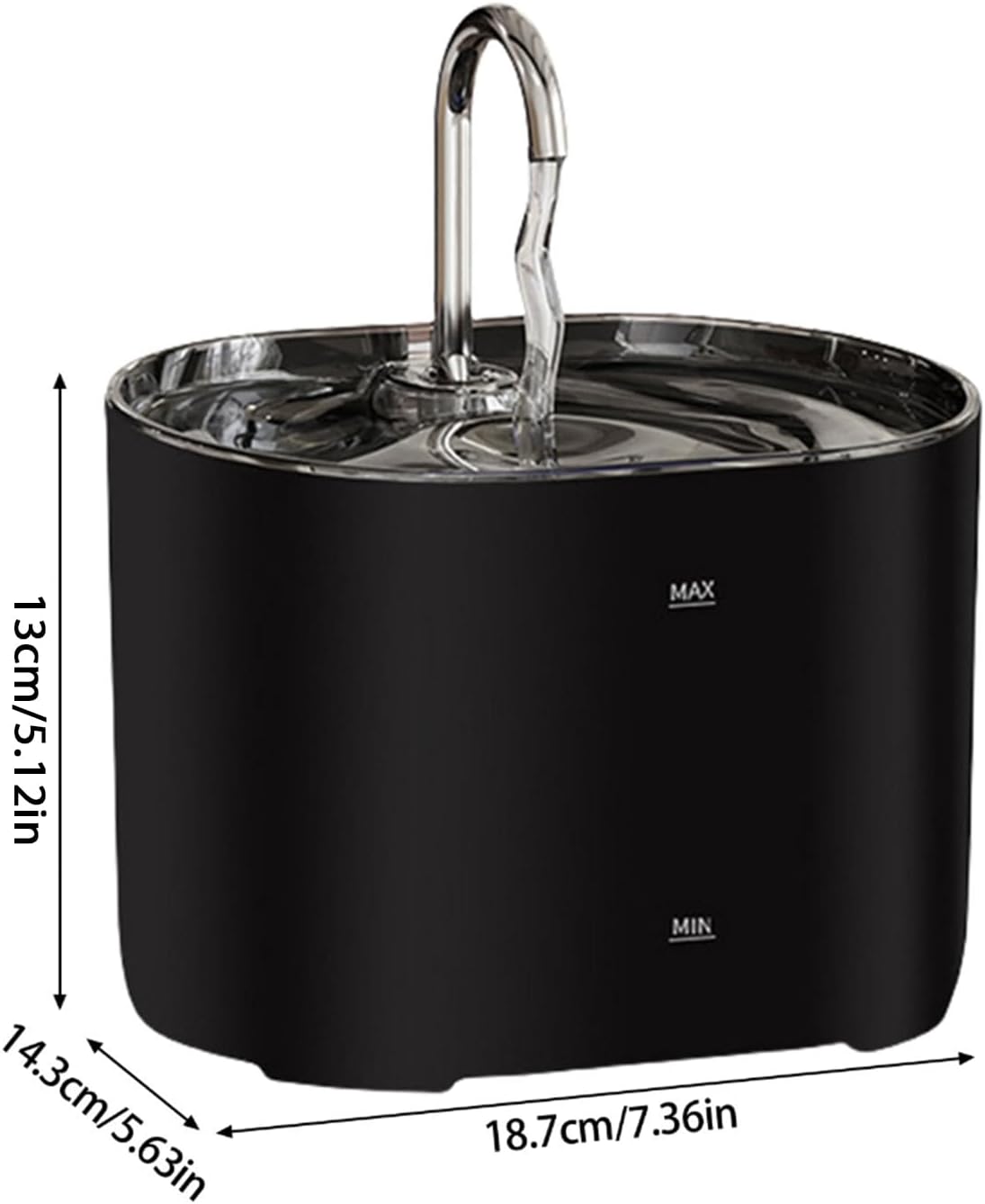 Large Capacity Spacious Water Dispenser Hygienic Dog Waterer Pet Water Fountains for Indoor Use Stainless Steel Cats Waterer