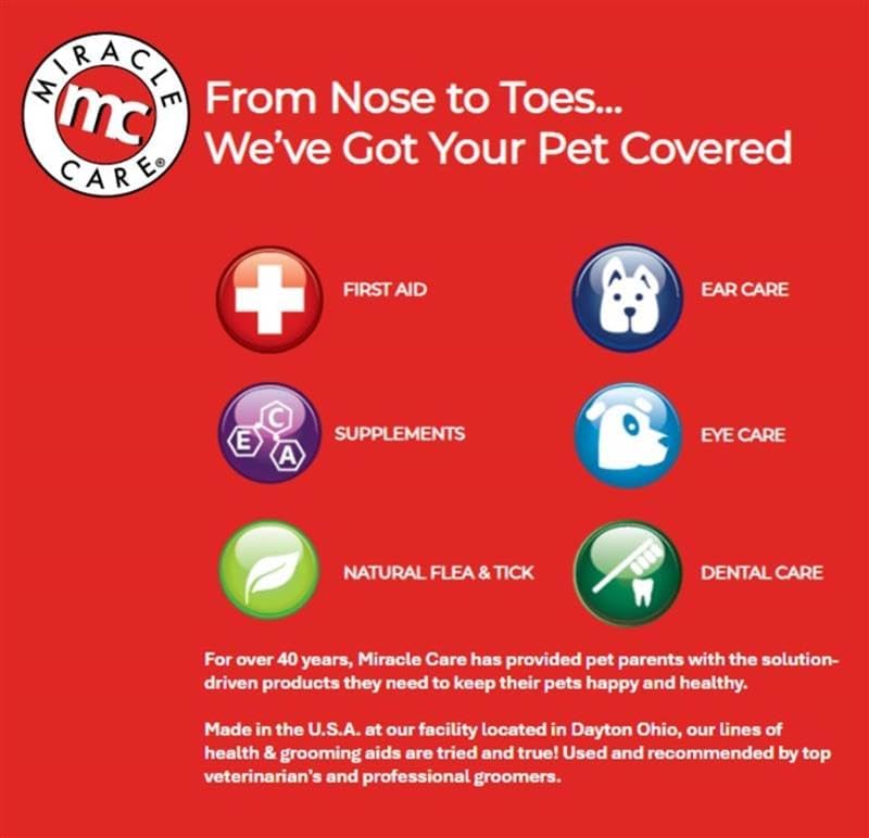 Miracle Care Eye Wash Pads, 90 Single Use Pre-Soaked Pads to Gently Clean and Soothe Dog and Cat Eyes; Non Stinging Formula to Remove Eye Debris