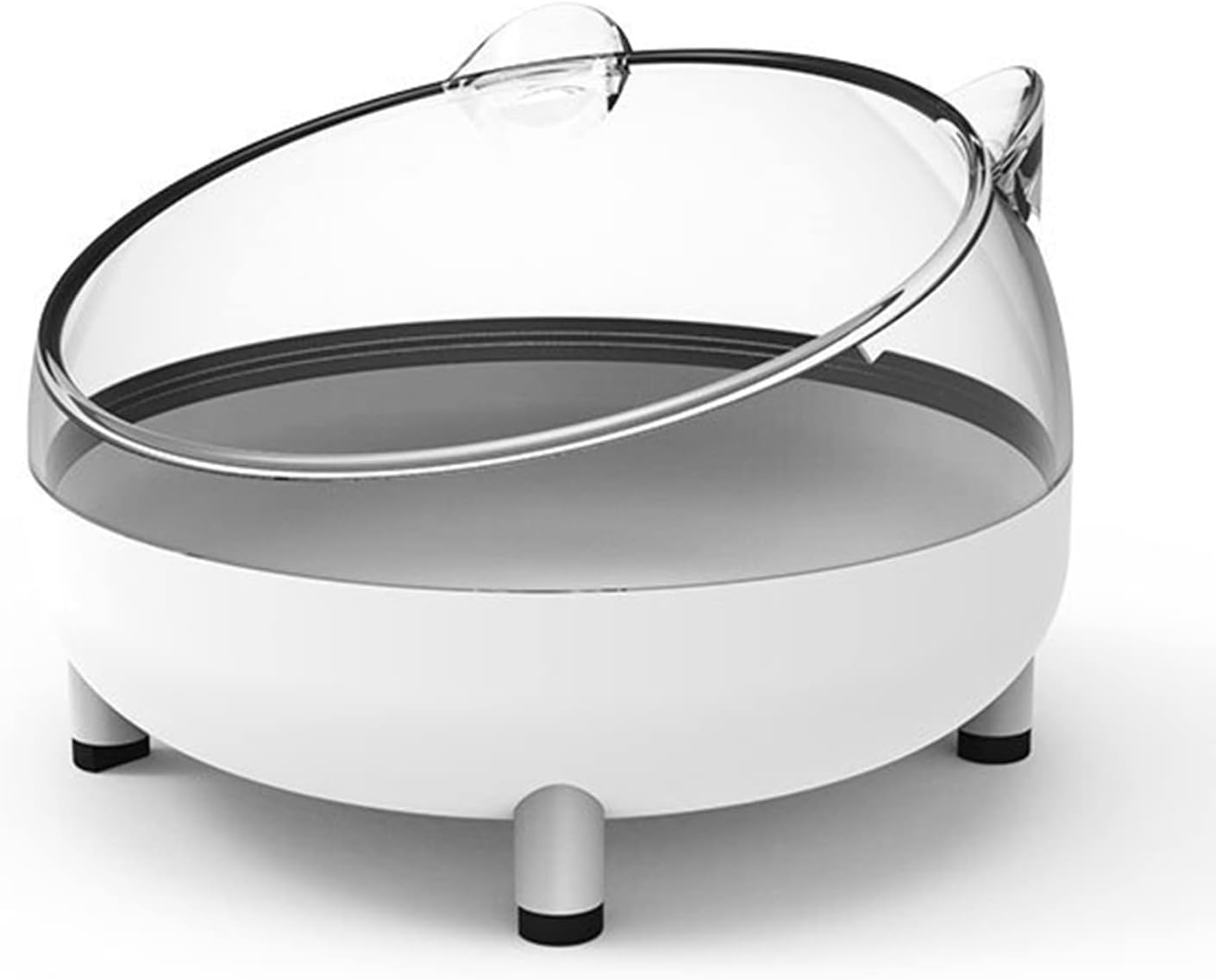 Tilted Raised Cats Food Bowl Neck for Protection Anti Vomiting Elevated Slanted Stand Stainless Steel Bowls F Food Tilted Cute Stainless Steel Anti Vomiting Fatigue Plastics Pet Bowl Dog
