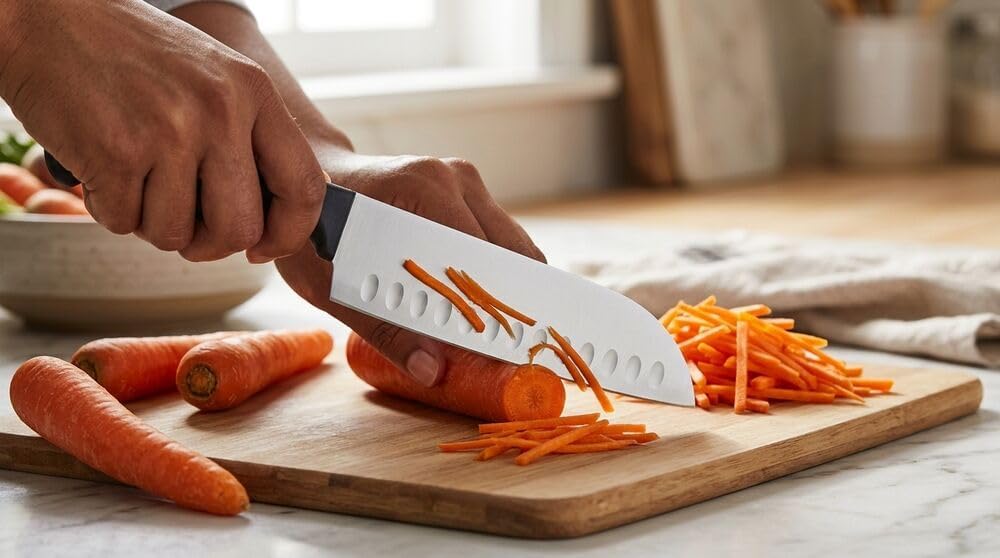 Farberware 22-Piece Never Needs Sharpening Triple Rivet High-Carbon Stainless Steel Knife Block and Kitchen Tool Set, Black, Durable AND Precision Cutlery