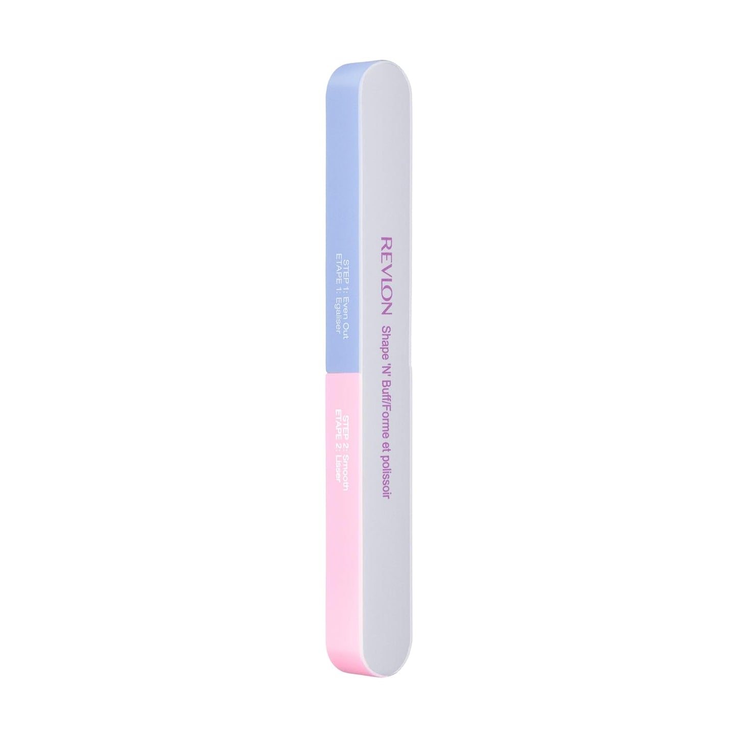 Revlon Shape 'N' Buff Nail Buffer Block, All-in-One Manicure Tool for Shaping & Shining Natural Fingernails, 1 Count