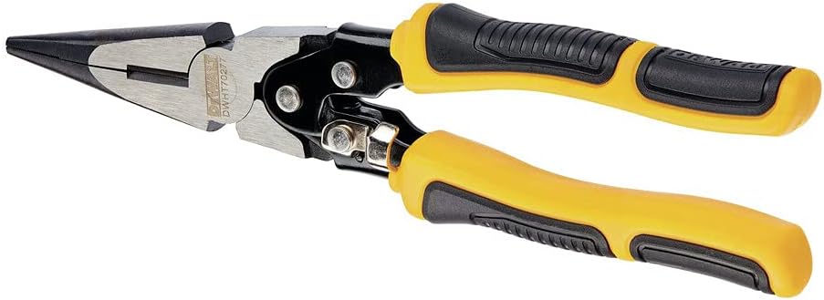 DEWALT DWHT70277 Compound Action Long Nose Pliers 9 Inch , Black