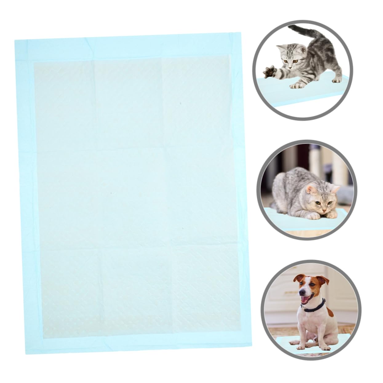 BESTOYARD 50pcs Absorbent Pet Training Pads Leak Dog Cat Pee Pads Non-Woven for Indoor Use for Puppies Kittens and Pets Optimal