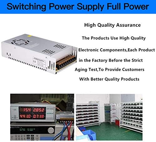 50A 600W 12V DC Power Supply, Universal Regulated Switching AC 110V/220V to DC Converter (SMPS) Transformer Driver Adapter for LED Strip Lights, CCTV Camera System, 3D Printer, Radio, Computer Project