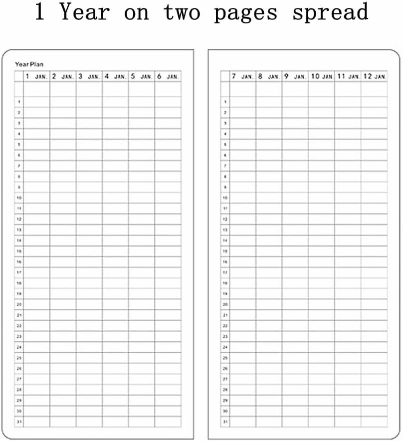 Undated Weekly Planner Notebook Pocket Organizer Appointment Book Journal Notebook A6 Week Plan Notepad (Beige with cover)