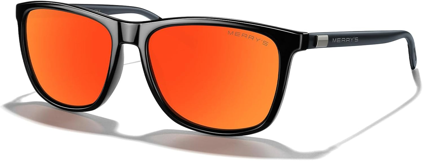 MERRY'S Unisex Polarized Aluminum Sunglasses Vintage Sun Glasses For Men/Women S8286