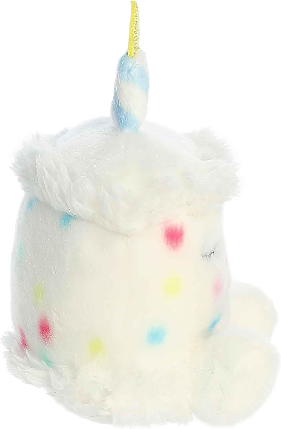 Aurora® Adorable Palm Pals™ Happy B'Day Cake Stuffed Animal - Fun Collectible Plush for Kids and Adult Collectors - Perfect for Decorating Rooms and Birthday Gifts - White 5.5 Inches