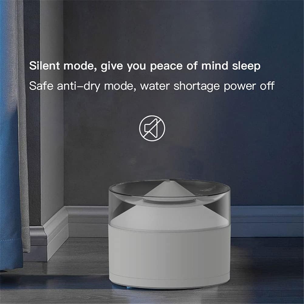 Automatic Cats Water Bowl Fountain for Pets Dog Water Dispenser Large Drinking Bowl Cats Drink (Color : Blue) (White)