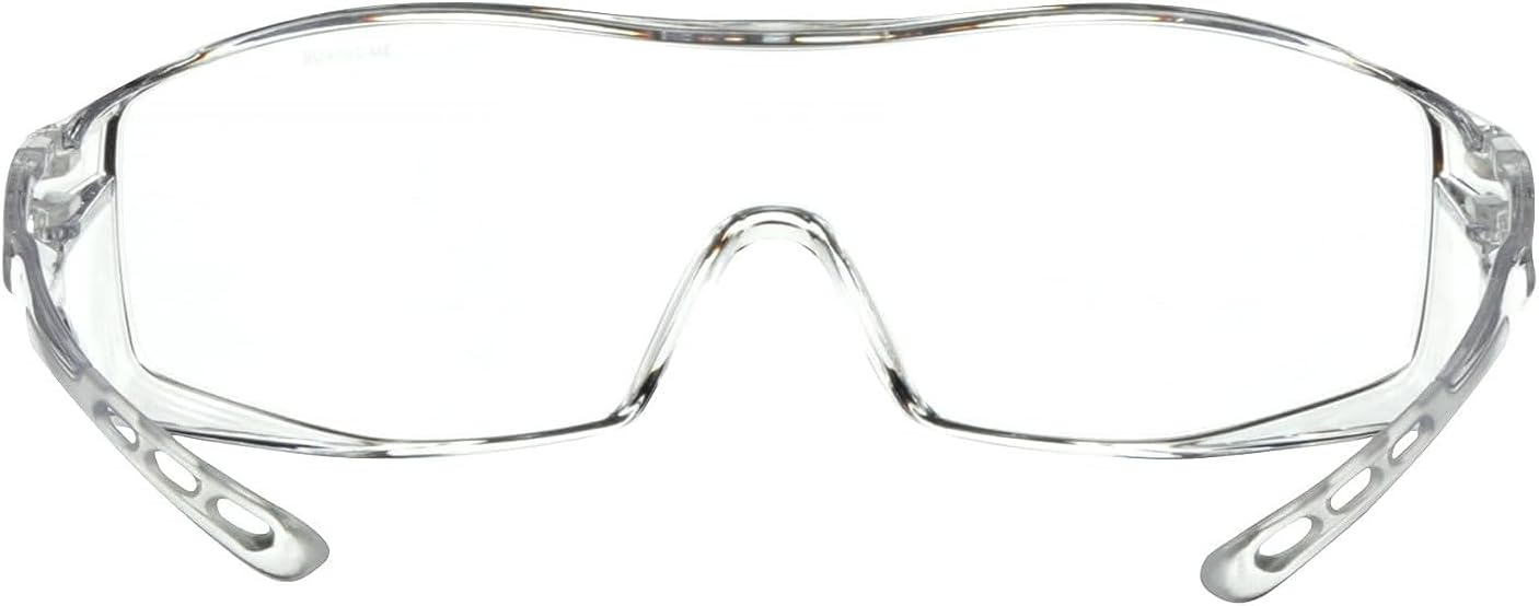 3M Eyeglass Protectors, High-Impact-Resistant Lenses, Blocks 99.9% of UV, Designed To Be Worn Over Prescription Glasses, Anti-Scratch Lenses, Clear Lenses, 1 Pack Safety Glasses (47030H1-DC)