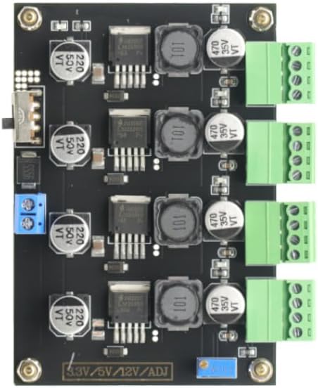 LM2596 Multi Channel Switching Power Supply 3.3V/5V/12V/ADJ Adjustable Voltage Output Power Supply Module