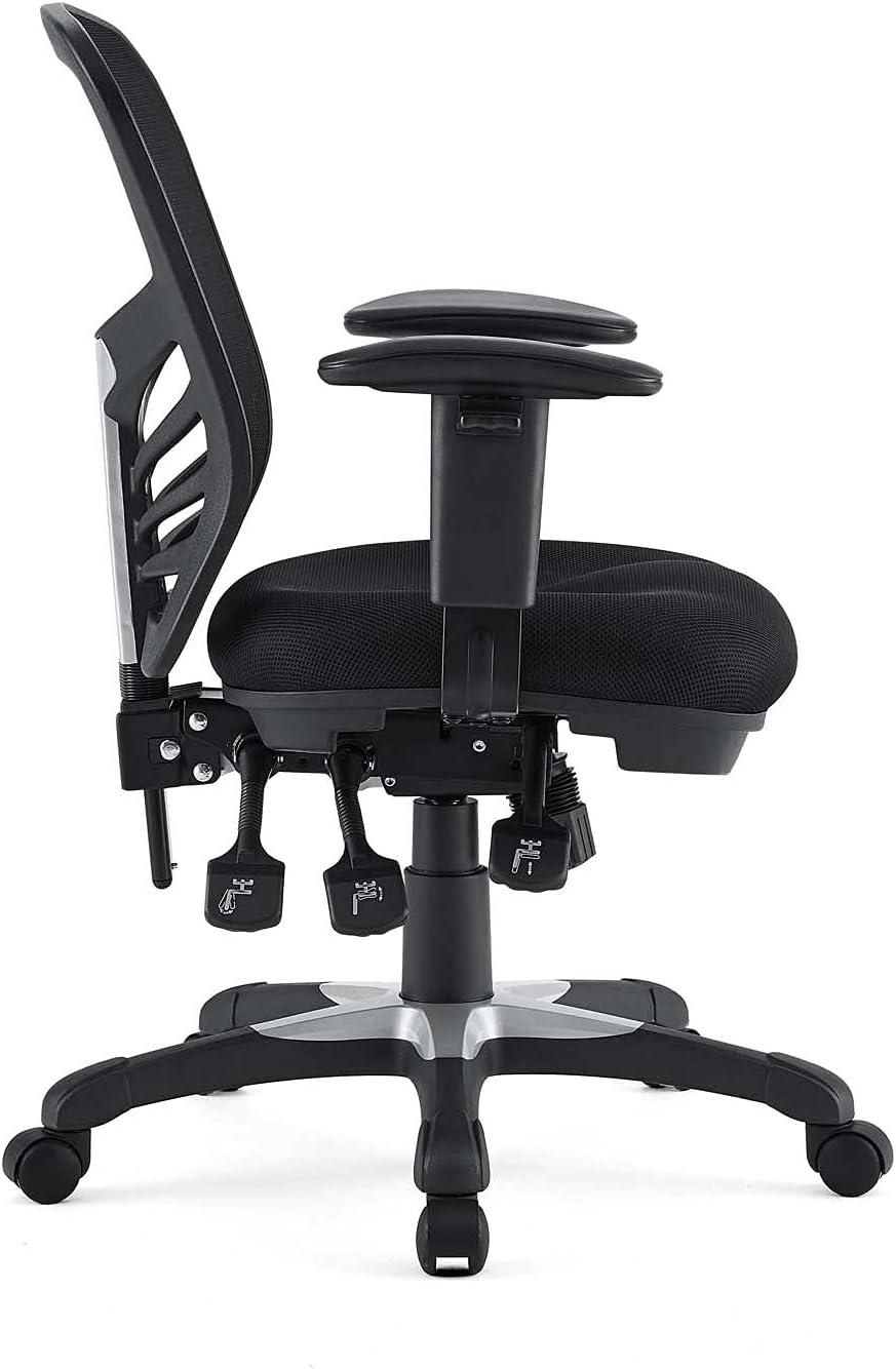 Modway EEI-757-BLK Articulate Ergonomic Mesh Office Chair in Black