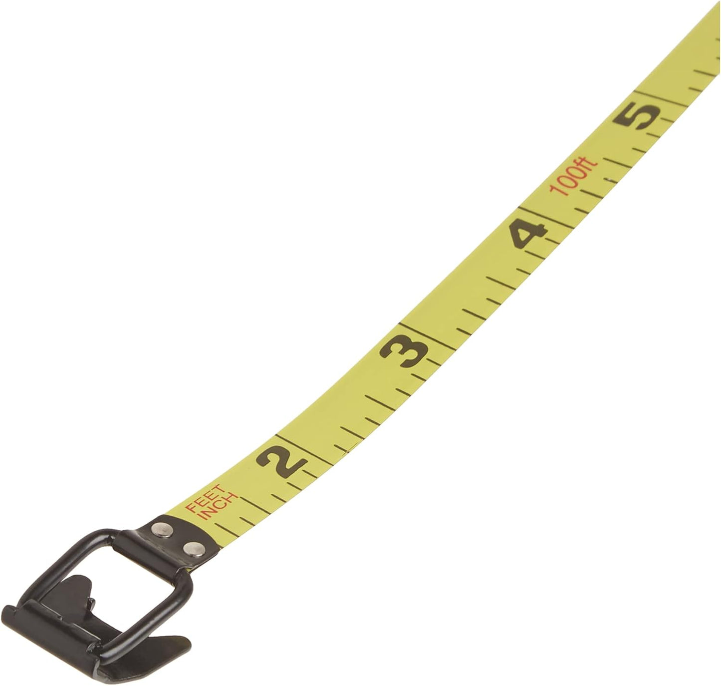 DEWALT Tape Measure, 100-Foot, Self-Lock, Solid Chrome Finish, Rubber Grip (DWHT34036L)