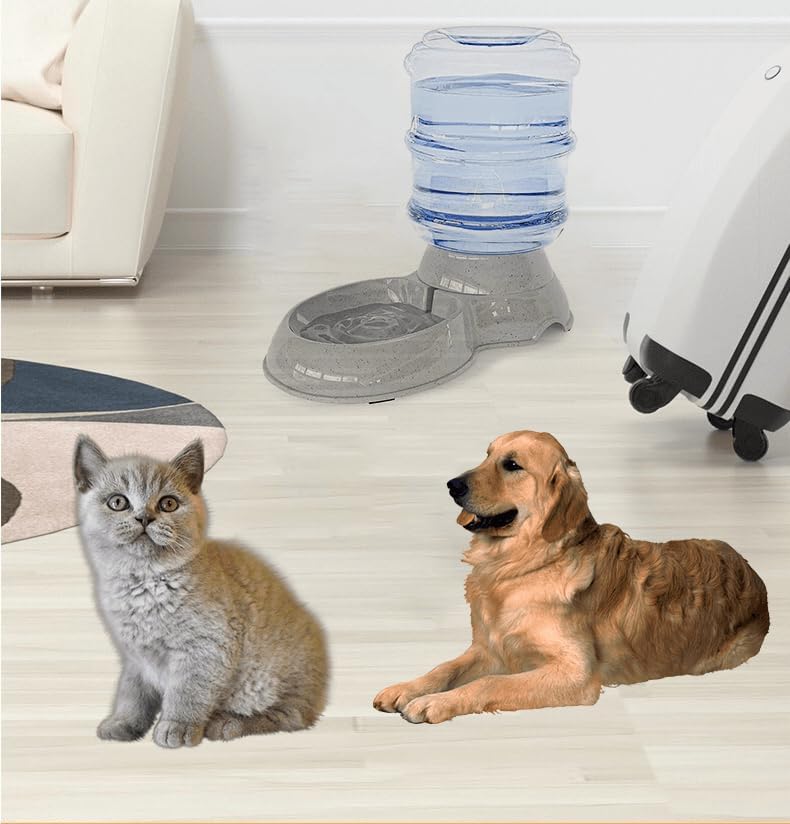 Dog Water Bowl Dispenser,3 Gallon/ 11L Pet Water Dispenser Station for Large Dogs and Cats,Gravity Automatic Feeder,Large Size Dog Drinking Fountain