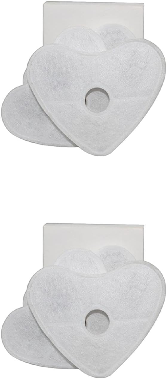 Heart Shape Pet Drinking Fountain 4 Pcs Dog Drinking Keep Water for Filt Pet Water Fountain Filter Replacement