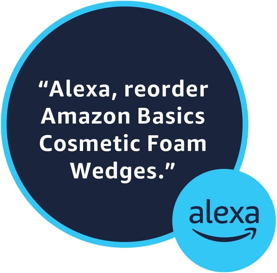 Amazon Basics Cosmetic Foam Wedges for Makeup Application and Blending, 32 Count