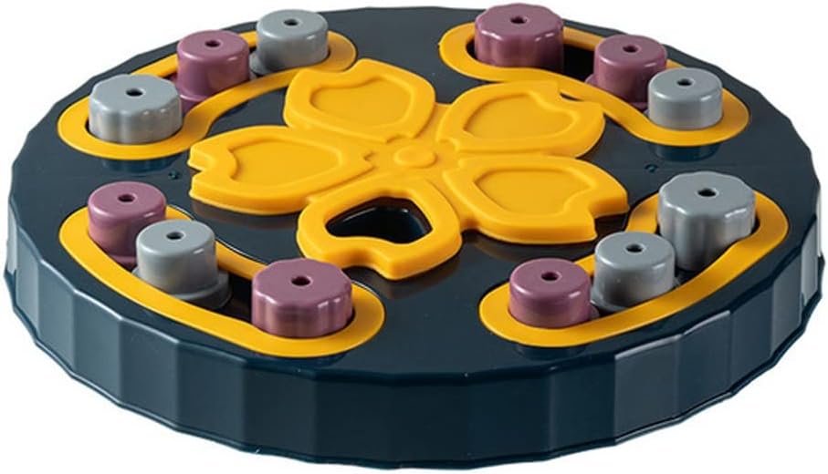 Dog Puzzle Toys Turntable Slow Feeder Food Bowl Slowly Eating Bowl Pet Dogs Game (Color : D, Size : 2525cm) (C 25 * 25cm)