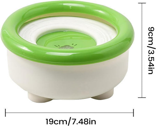 No Drip Dog Bowl, Spill Proof Cat Feeder, 1500ML Pet Drinking Bowl with Floating Disk, Water Bowls with Non-Slip Base, Puppy Kitten Bunny Feeding Clean Floor Design, Outdoor Pet Hydration
