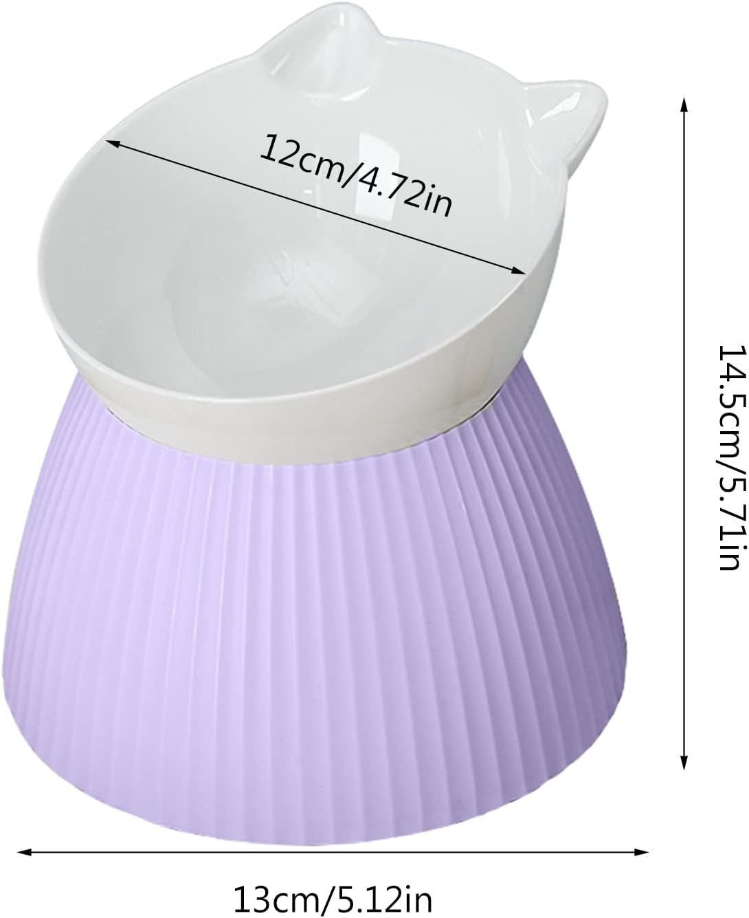 Elevated Pet Bowls for Cats Food Water Bowl for Cat Bowl Pet Feeding for Cat Dogs Feeder Neck Guard Stand
