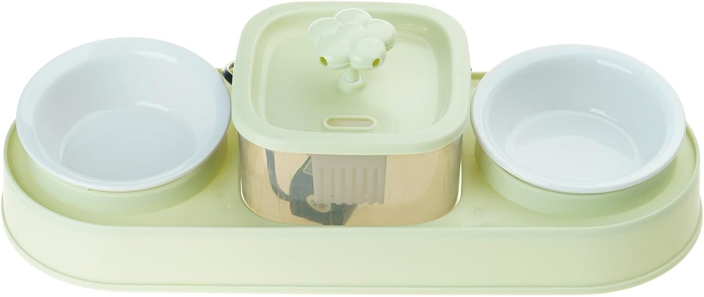 Elevating Cats Bowl Automatic Water Fountain Food AntiVomiting Dog Feeding Food Container for Small Dog Cats Automatic Pet Feeders