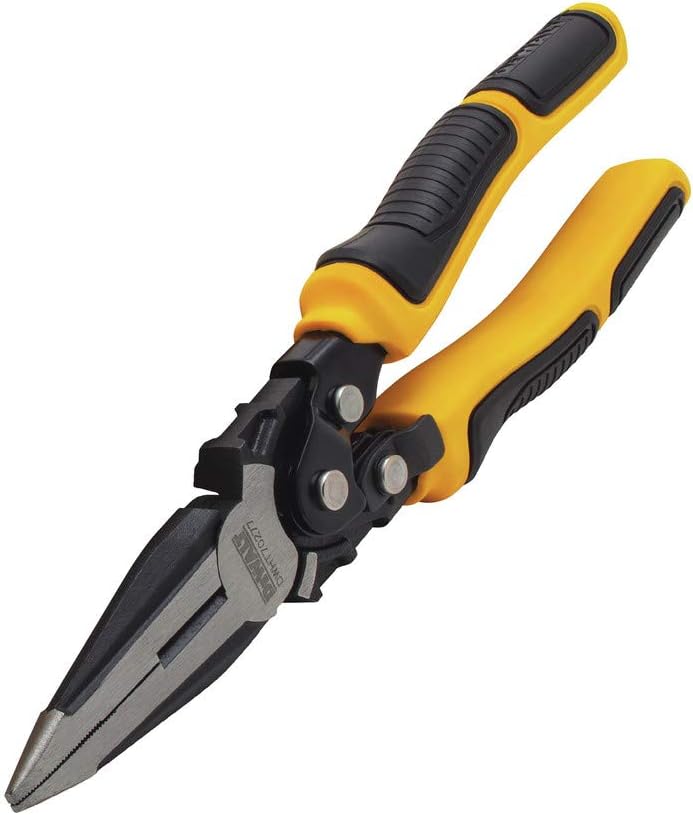 DEWALT DWHT70277 Compound Action Long Nose Pliers 9 Inch , Black